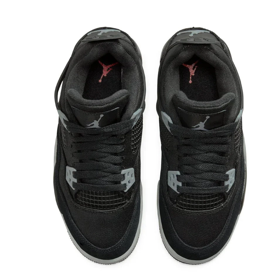 Retro Black Canvas GS Jordan Air 4 0630